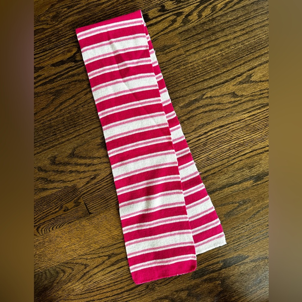 Never Worn Pink Striped Scarf * Kids